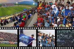El estadio Emilio Williams de Choluteca estuvo a reventar porque se vivió una fiesta en el clásico Motagua y Olimpia.