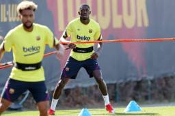 Ousmane Dembélé ya se ejercita al par de sus demás compañeros en el Barcelona.