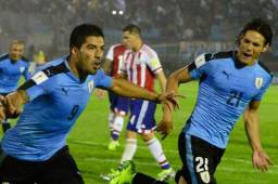 Suárez y Cavani son las principales figuras de la selección uruguaya.