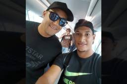 Bryan Acosta compartió con Keylor Navas, portero del Real Madrid, y hasta se sacó una selfie. Foto @BryanAcostaR6