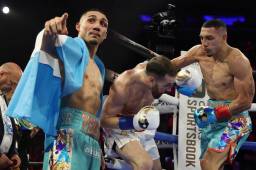 ¡Honduras celebra! Teófimo López, en decisión dividida, venció al español Sandor Martín y da paso gigante en el superligero