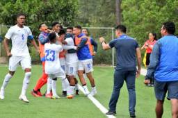 La Sub-18 de Honduras venció sin problemas a Uruguay en el primer amistoso. (Fotos cortesía Fenafuth)
