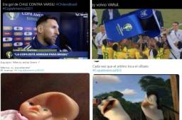 Los mejores memes del pase de Brasil a semifinales de la Copa América. Las burlas dejan como protagonista al VAR y gol anulado a Chile durante el partido.