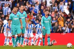 La Real Sociedad pegó primero en San Sebastián, pero el FC Barcelona logró remontar en el segundo tiempo. Luego Isak lo empató. 2-2 el marcador final. FOTO: AFP.