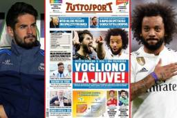 La prensa italiana coloca a Isco y Marcelo en la Juventus.