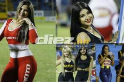 Como ya es una costumbre, la belleza hondureña se hizo presente en el estadio Morazán para el derbi de San Pedro Sula.