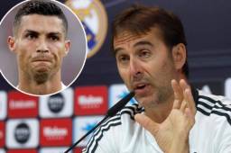 Lopetegui no quiso hablar de la ausencia de Cristiano Ronaldo en el sorteo de la Champions.