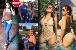 La preciosa periodista hondureña Elsa Oseguera, radicada en los Estados Unidos, fue la invitada especial en este juego de leyendas de Honduras ante un combinado de Charlotte.