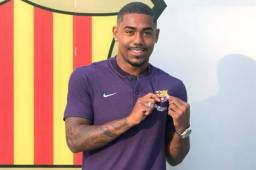 El brasileño Malcom ya luce los colores del Barcelona.