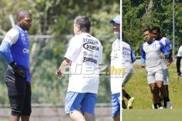 Hernán Daría Gómez conoció uno por uno a los futbolistas de la Selección Nacional de Honduras. FOTOS: Marvin Salgado.