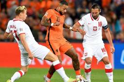 Holanda rescata un empate contra Polonia y mantiene el liderato del grupo en la UEFA Nations League