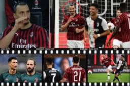 El Milan enfrentó este martes a la Juventus en el arranque de la jornada 31 de la Serie A y los reflectores apuntaron a Cristiano Ronaldo e Ibrahimovic. Así fueron captados ambos futbolistas.