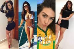 Ella es Flavia Pavanelli, la hermosa amiga que tiene el jugador del Barcelona, Neymar Jr. ¡Es una belleza!