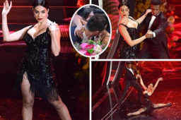 La hermosa novia de Cristiano Ronaldo bailó por 'primera vez en 25 años' en el Festival de la Canción de San Remo en Italia. Aquí las mejores fotos y el gran beso que le dio CR7.