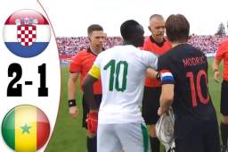 Con goles de Ivan Perisic y Andrej Kramaric, Croacia doblegó a Senegal en partido amistoso.