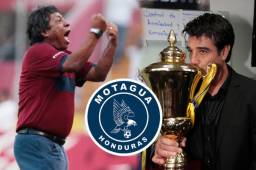 Primi Maradiaga ganó cuatro títulos de liga local y uno internacional con Motagua; Diego Vázquez lleva tres locales y hoy puede sumar uno internacional.