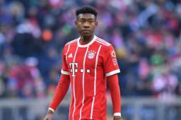 El defensor David Alaba no estará hoy ante los merengues por lesión.