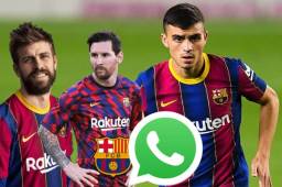 Pedri González también habló sobre el grupo de Whatsapp que tiene en el Barcelona.