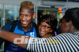 El delantero Romell Quioto, fue uno de los más buscados por los aficionados catrachos.