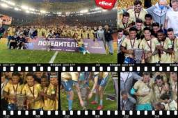El Zenit San Petersburgo, que ya se había proclamado campeón de la liga rusa, firmó el doblete nacional al conquistar este sábado la Copa de Rusia, cuyo trofeo terminó dañando poco después de levantarlo.