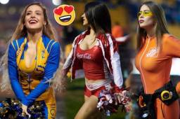 Este fin de semana se disputó la penúltima fecha de la liga mexicana y estas bellezas pusieron el ambiente en las gradas. (Fotos cortesía Mexsport)