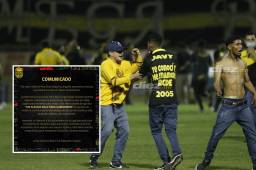 Comunicado oficial del Real España después de los actos vandálicos en el Morazán que acabaron con la suspensión del clásico sampedrano