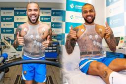 Dani Alves pasó la revisión médica en el Barcelona y este mismo lunes entrenará con el primer equipo.