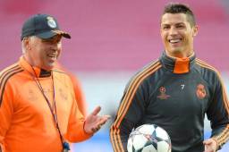 Ancelotti dirigió a Cristiano Ronaldo en el Real Madrid de España.