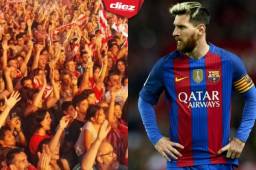 Los fanáticos del Girona le mandaron un mensaje que seguramente sorprendió a Messi.