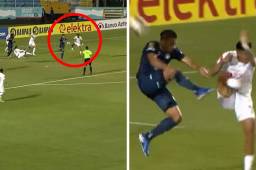 El penalón que no pitó Saíd Martínez a favor del Olimpia.