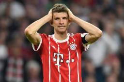 Müller mientras se lamentaba en una de las acciones del partido.