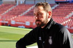 Pablo Machín, entrenador del Girona, no quiere que su equipo se relaje ya que en la próxima campaña quiere jugar Europa League. Foto archivo DIEZ