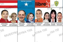 La lista de aspirantes a alcaldes en el Distrito Central.
