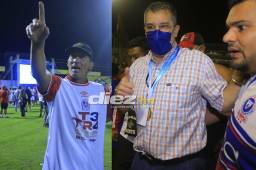 Rafael Villeda expresó el deseo de la dirigencia de Olimpia de renovar por un año más al técnico Pedro Troglio. Fotos Joseph Rosales y Moisés Valenzuela