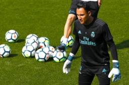 Keylor Navas está listo para volver al marco del Real Madrid y lo hará en Copa del Rey. Foto @RealMadrid
