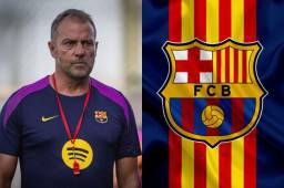 Hansi Flick dejó salir a uno de sus atacantes porque no iba a tener espacio.