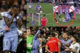 FOTOS DE MESTALLA: Las caras de los jugadores al ver la lesión de Diakhaby, el histórico festejo de Vinicius ante el Valencia y el ‘robo’ de Gil Manzano al Real Madrid.