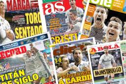 Cristiano Ronaldo es el protagonista en las portadas de los diarios deportivos del mundo t guió a los merengues a un paso de Cardiff.