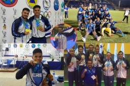 ¡Destacados! Honduras dominó en las disciplinas de lucha grecorromana, levantamiento de pesa, natación, taekwondo y fútbol en los Juegos Centroamericanos celebrados en Managua, Nicaragua.