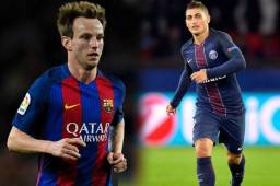 Marco Verratti podría llegar al Barcelona a cambio de una gran suma de dinero más Rakitic.