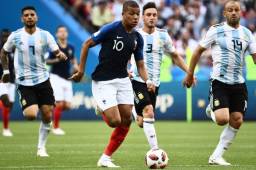 Kylian Mbappé ya lleva tres goles con la selección de Francia en el Mundial de Rusia 2018.