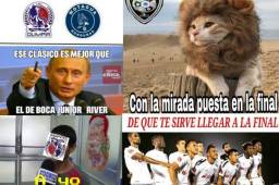 En las redes sociales ya calientan la final de ida entre Olimpia y Motagua. Mirá los memes que ya circulan en Facebook.