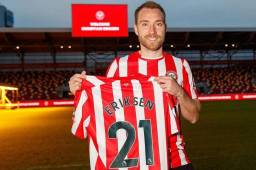 Christian Eriksen ahora jugará con el Brentford de la Premier League de Inglaterra.