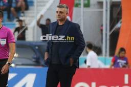 El entrenador argentino, Diego Vázquez, habló del triunfo de Motagua ante Marathón. Foto: Emilio Flores