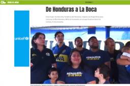 Así destaca el diario Olé de Argentina, la historia de Patty Armijo, la hondureña que cumplirá el sueño de conocer la Bombonera y conocer a los jugadores de Boca.