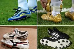 Grandes jugadores a parte de dejar historia en sus clubes, son muy recordados por sus únicos e históricos botines que utilizaban en sus respectivos encuentros futbolísticos.