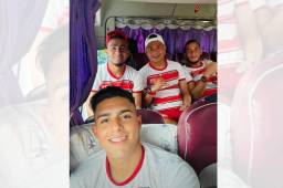 Futbolistas del Vida viajando rumbo a Tegucigalpa