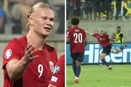 VIDEO: Así fue el doblete de Haaland con la selección de Noruega; el primero del “androide” es un balazo