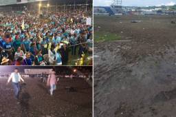 El estadio Sergio Reyes de Santa Rosa de Copán ha perdido todo su engramillado luego de una cruzada de jóvenes.