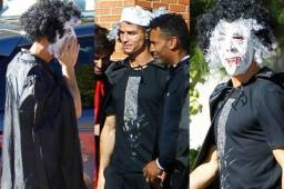 Cristiano Ronaldo, sorprendió a las pocas personas que se dieron cuenta que detrás de ese terrorifíco disfraz era el mismo delantero, pero ¿Por qué Cristiano salió así a las calles?